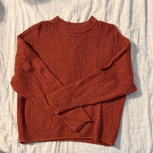 Cozy Rust Orange Sweater